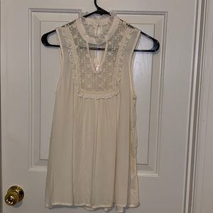 Ivory lace blouse